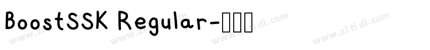 BoostSSK Regular字体转换